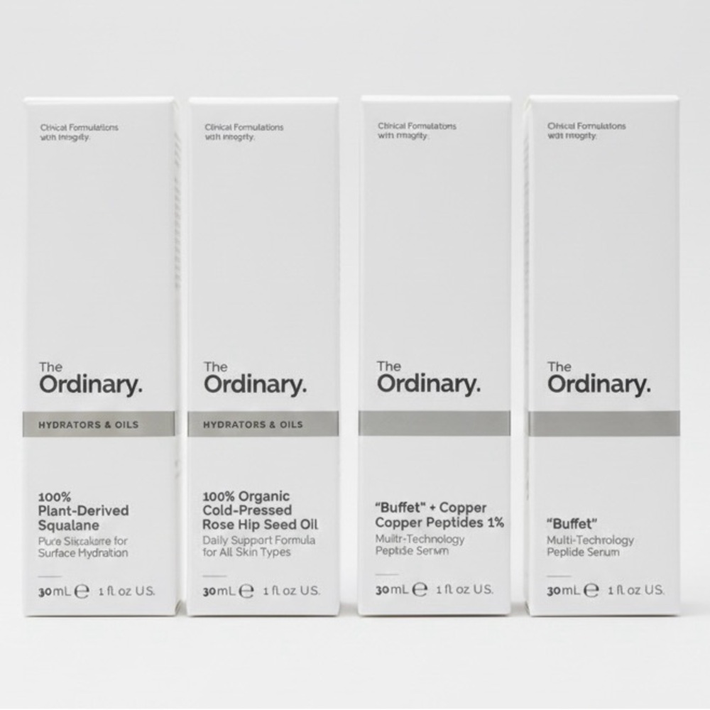 The Ordinary 4 Pieces Hydrators & Oils Face Serum Set